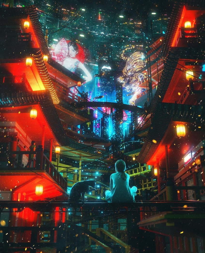 Arte futuristas, cyberpunk e Sci-fi de Leopoldo D Angelo