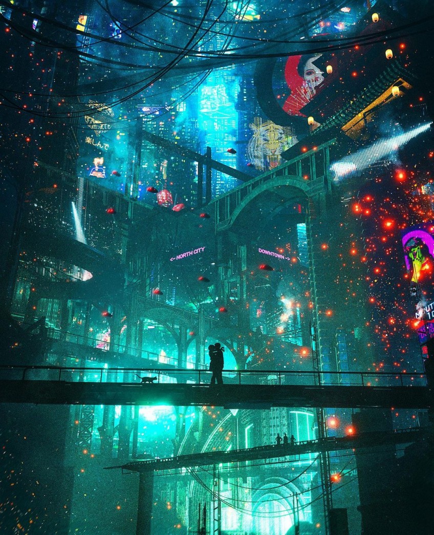 Arte futuristas, cyberpunk e Sci-fi de Leopoldo D Angelo