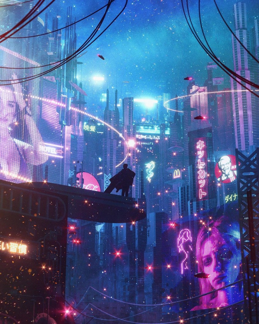 Arte futuristas, cyberpunk e Sci-fi de Leopoldo D Angelo