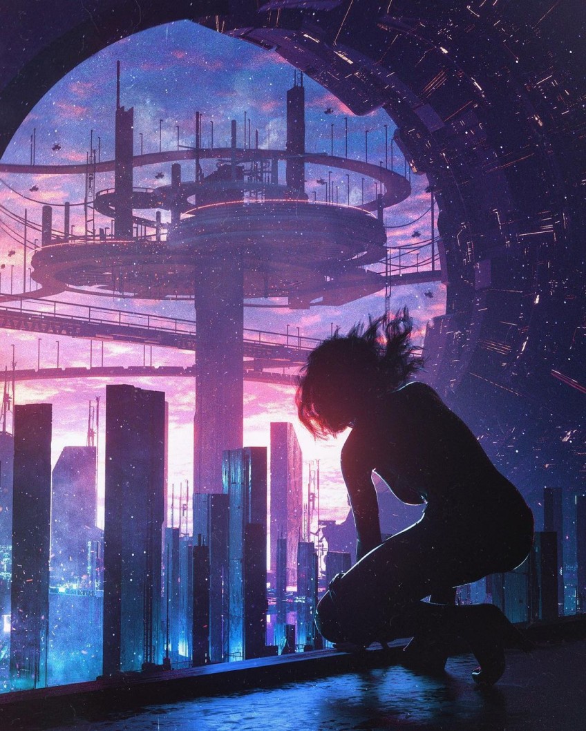 Arte futuristas, cyberpunk e Sci-fi de Leopoldo D Angelo