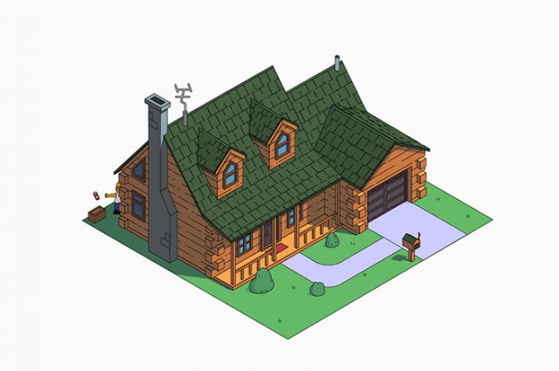 Casa dos Simpsons.