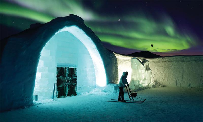 Hotel de gelo na SuÃ©cia.