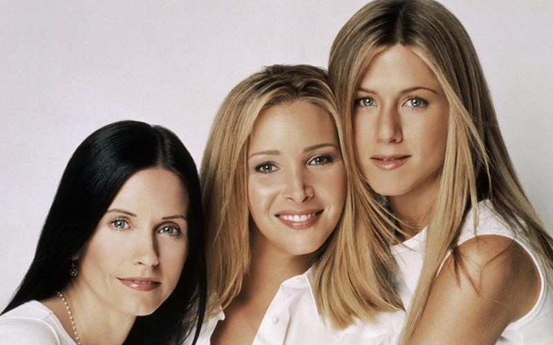 Monica, Rachel e Phoebe de Friends.